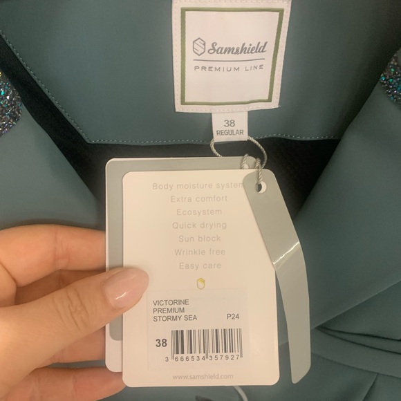 Samshield Victorine Premium Show Jacket- Stormy Sea - Picture 4 of 4